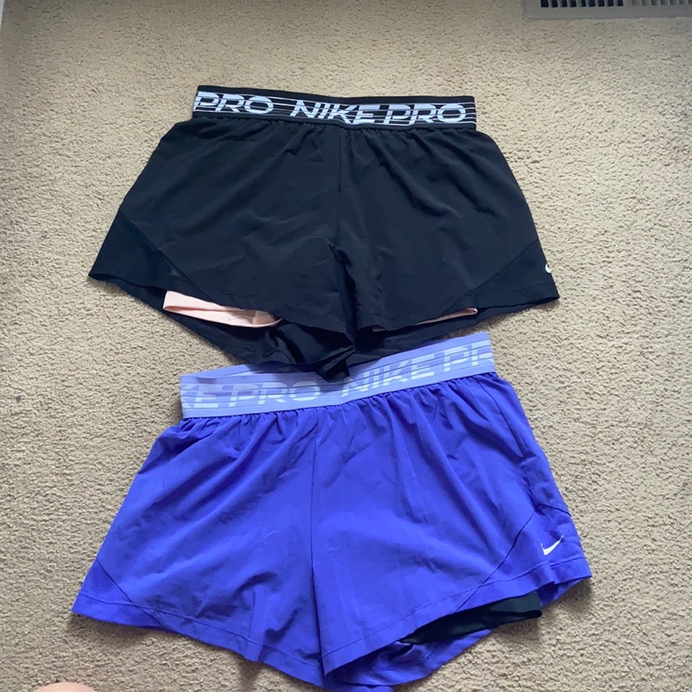 Two pack of Nike running shorts